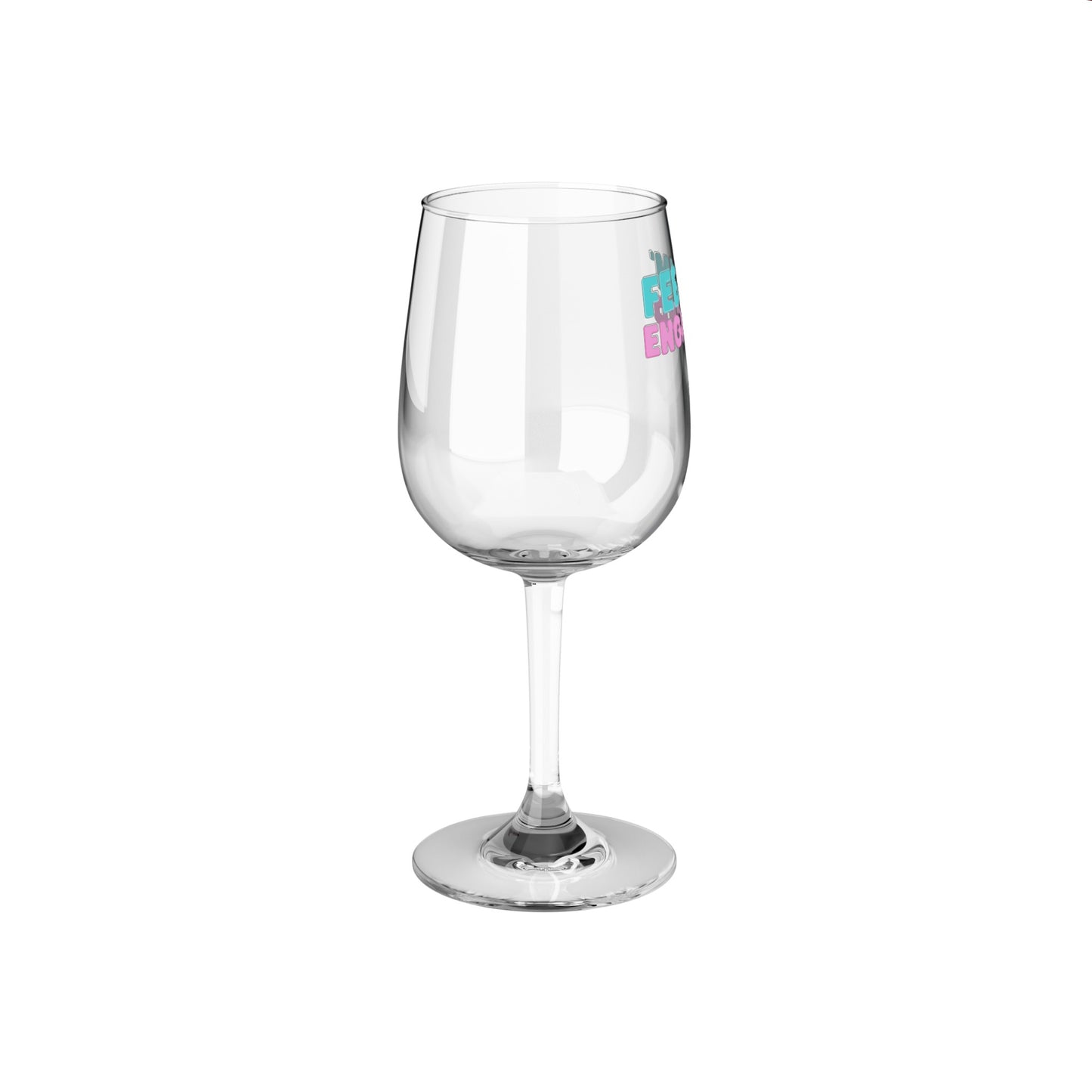 Feelin' Engaged Wine Glass