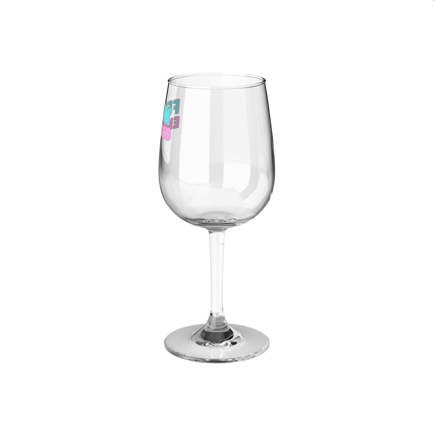 Feelin' Engaged Wine Glass