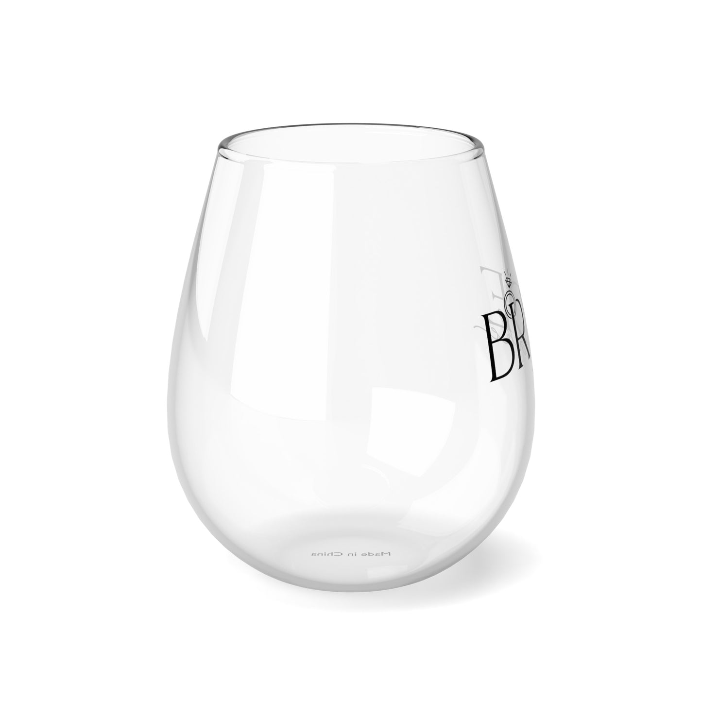 Bride Babe Stemless Wine Glass