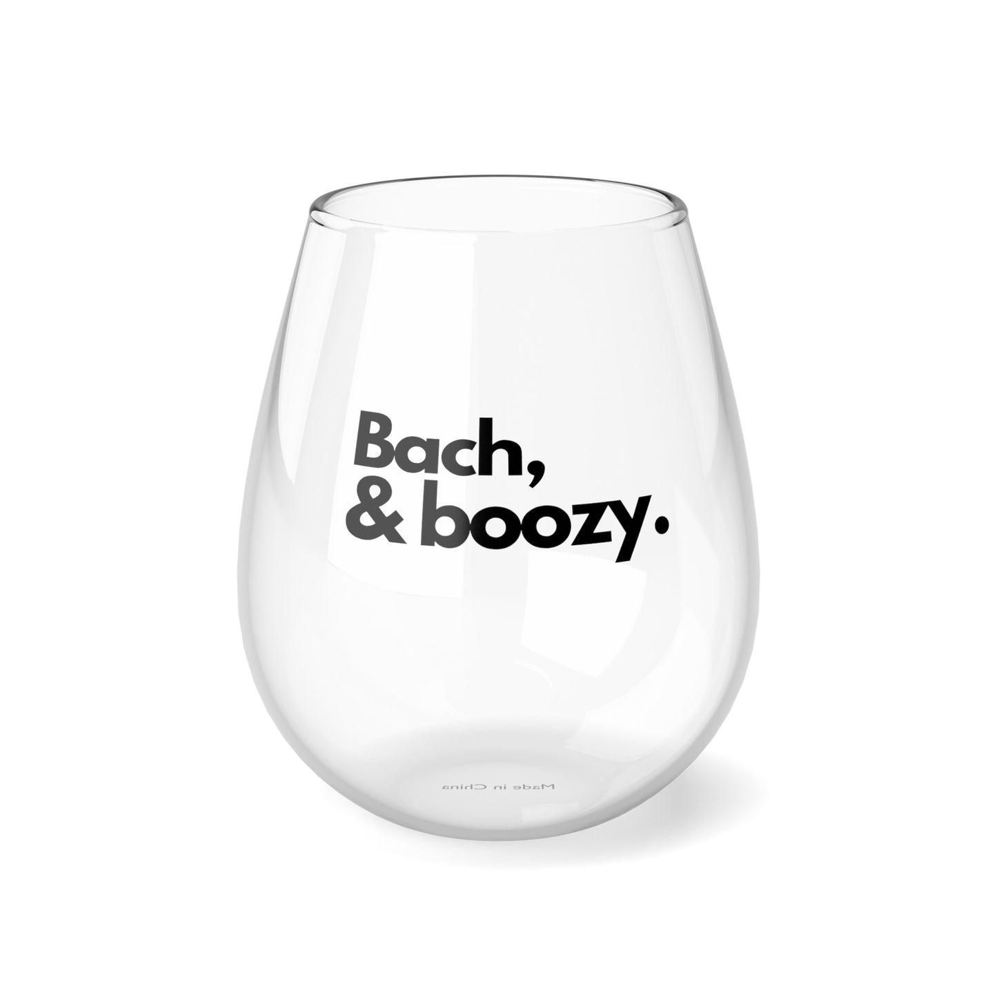 Bach & Boozy Wine Glass