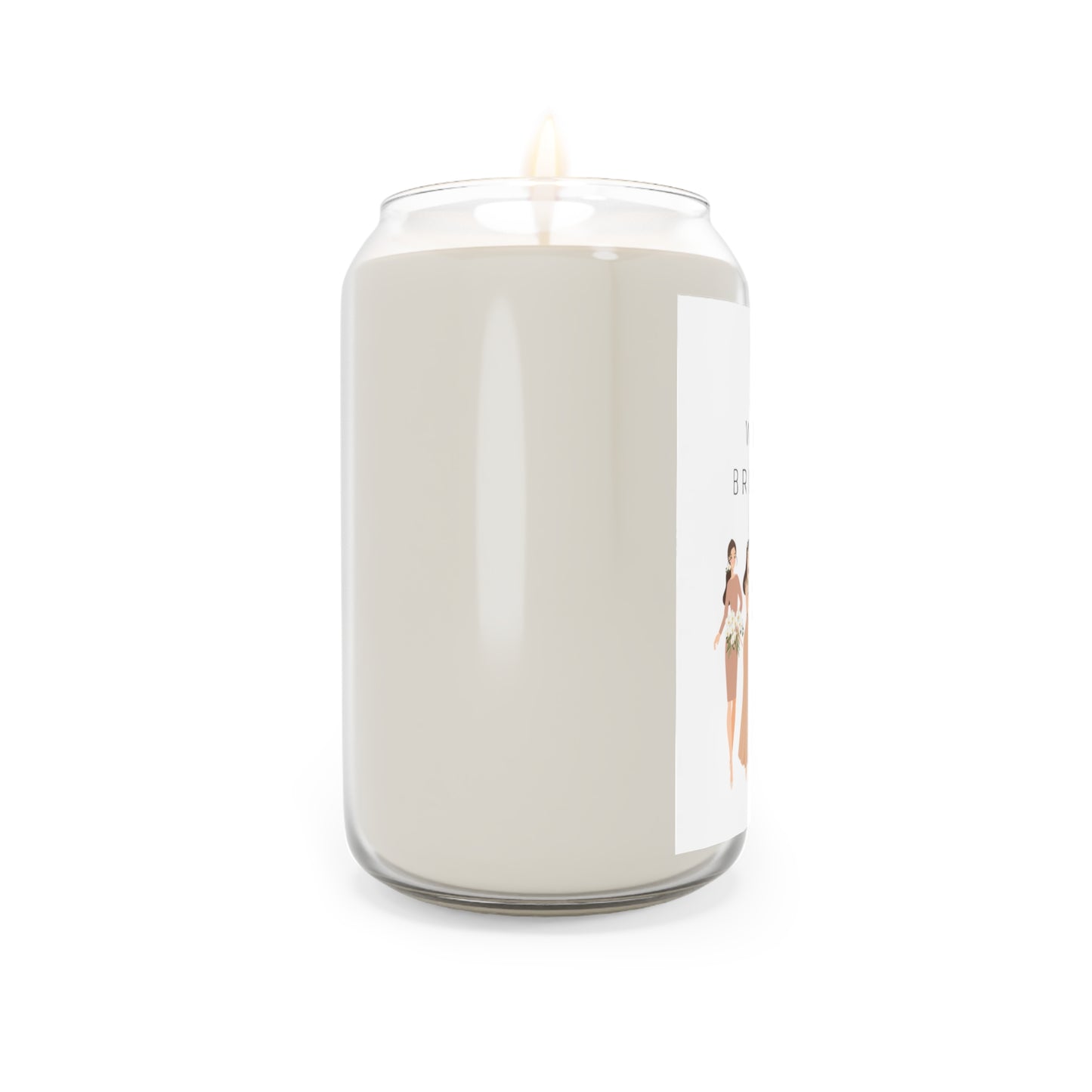 Bridesmaid Proposal Candle Neutral Colors