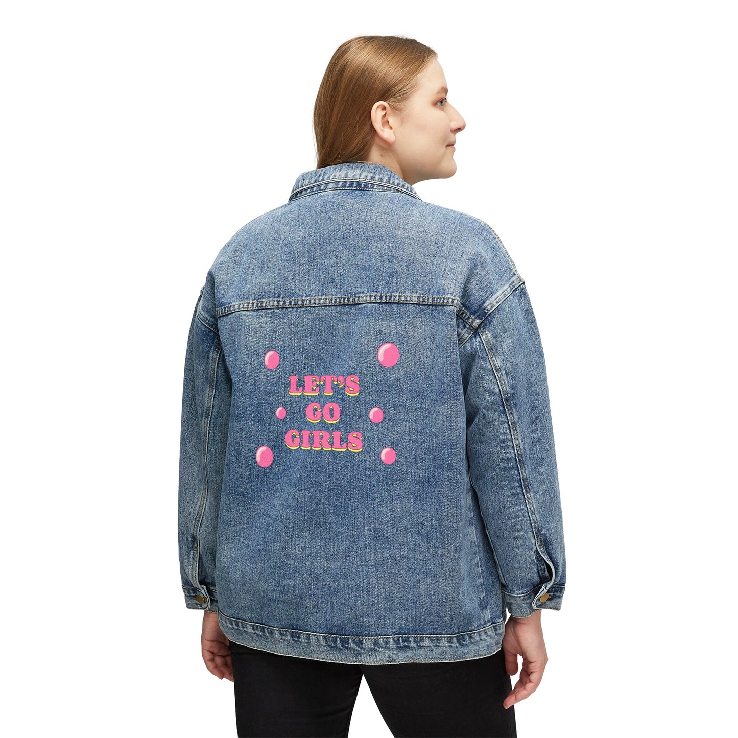 Women's Denim Jacket, Let's go Girls, Bachelorette Party, Bridal Party, Wedding, Bridesmaid