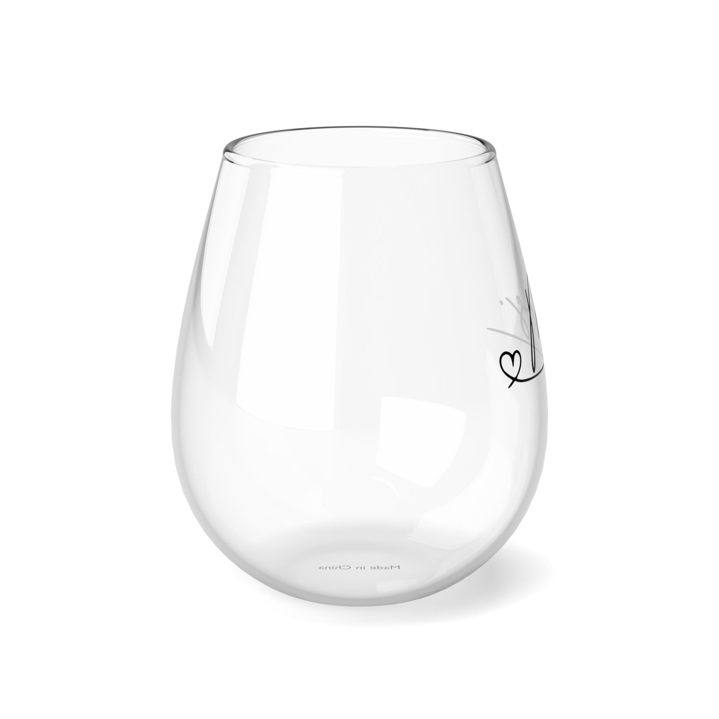 Mrs Stemless Wine Glass