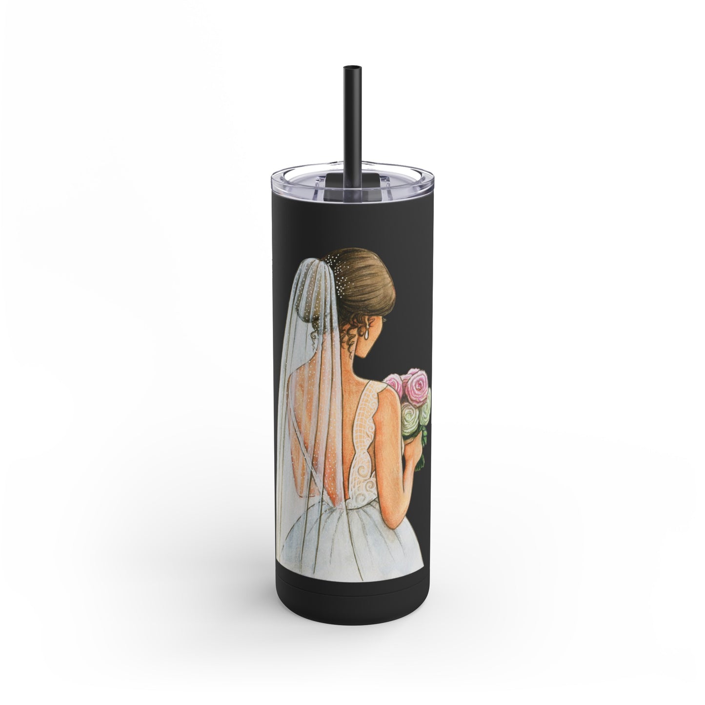 Beautiful Bride Skinny Tumbler