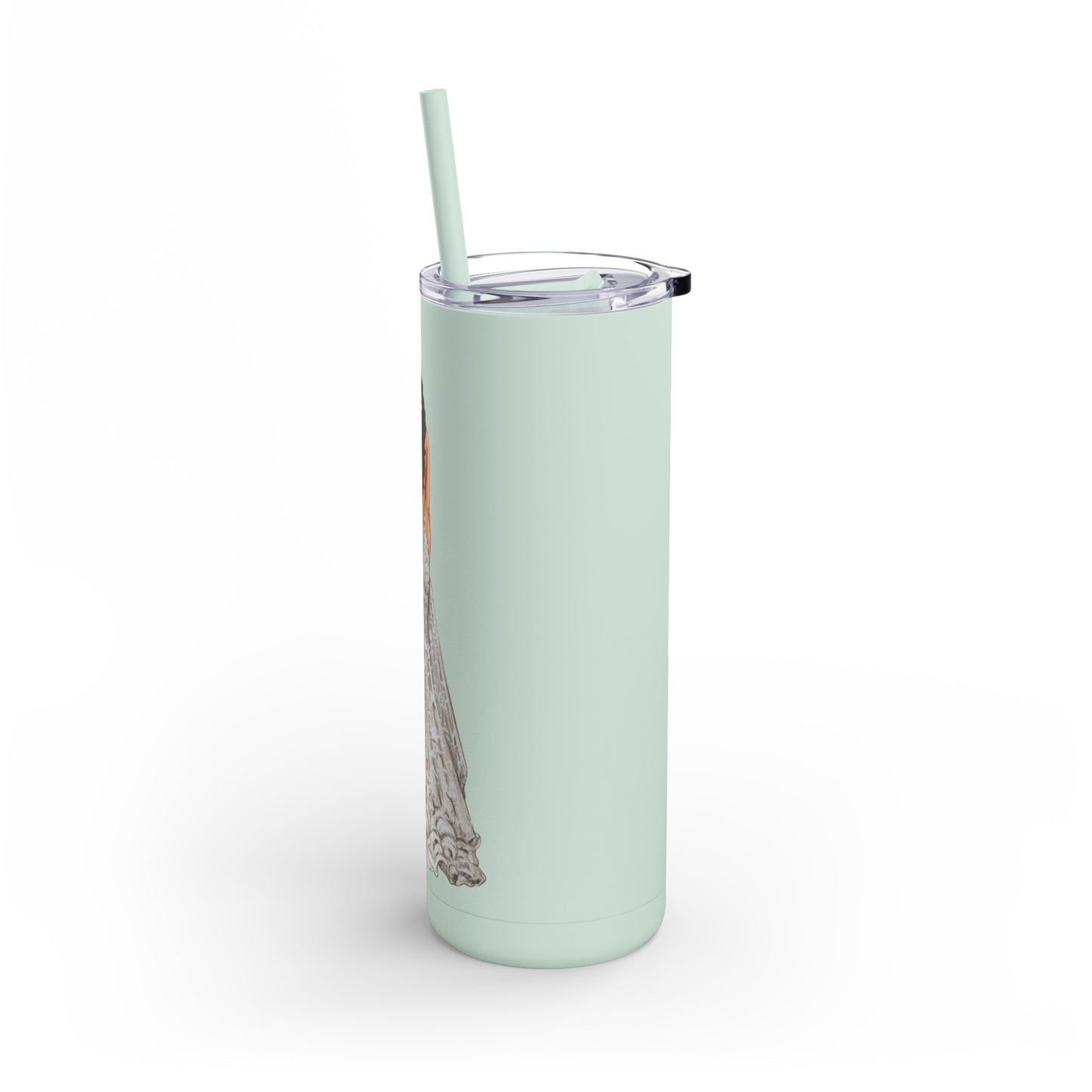 Floral Bride Skinny Tumbler