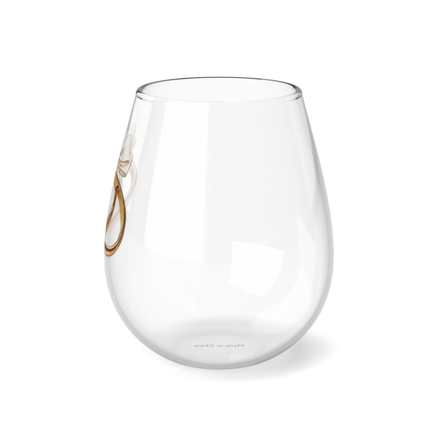 Engagement Stemless Wine Glass