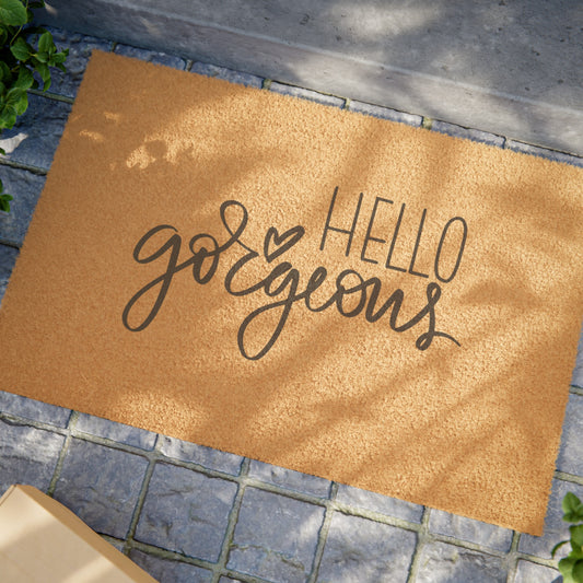 Hello Gorgeous Doormat