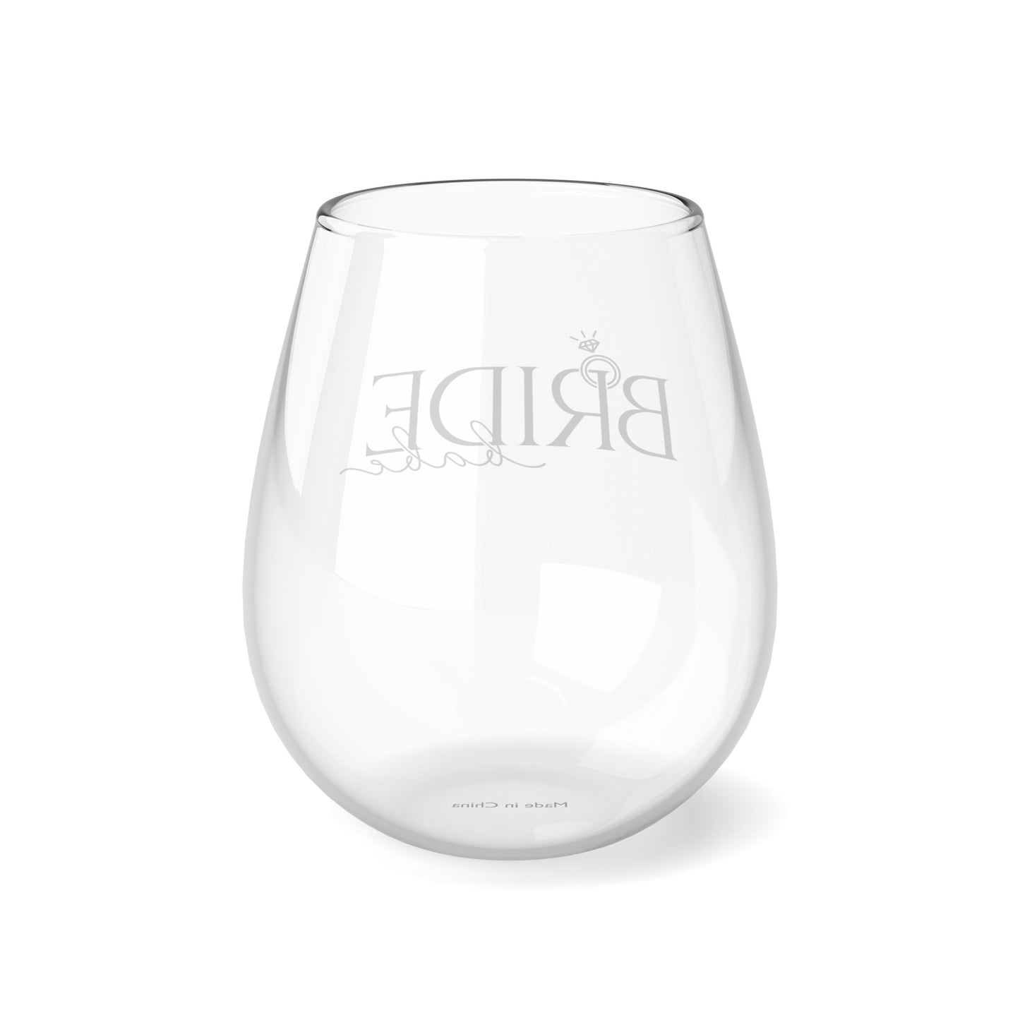 Bride Babe Stemless Wine Glass