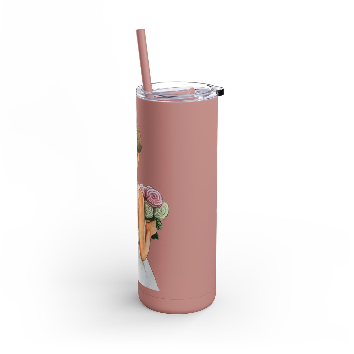 Beautiful Bride Skinny Tumbler