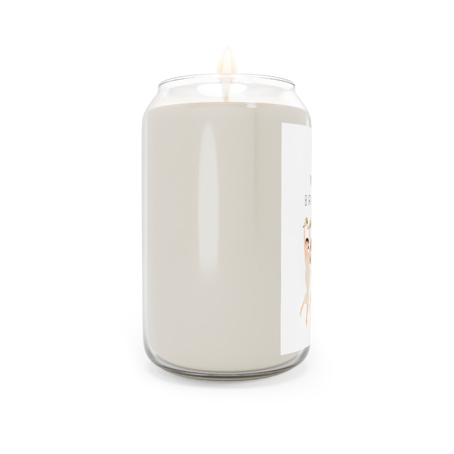 Bridesmaid Proposal Candle Neutral Colors