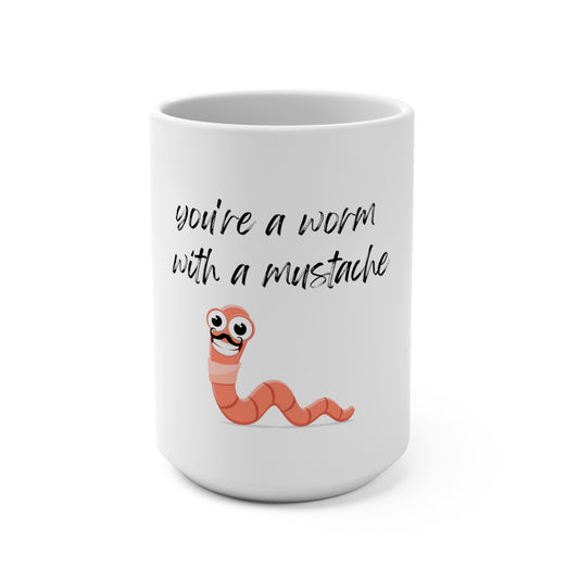 Worm With a Mustache Mug