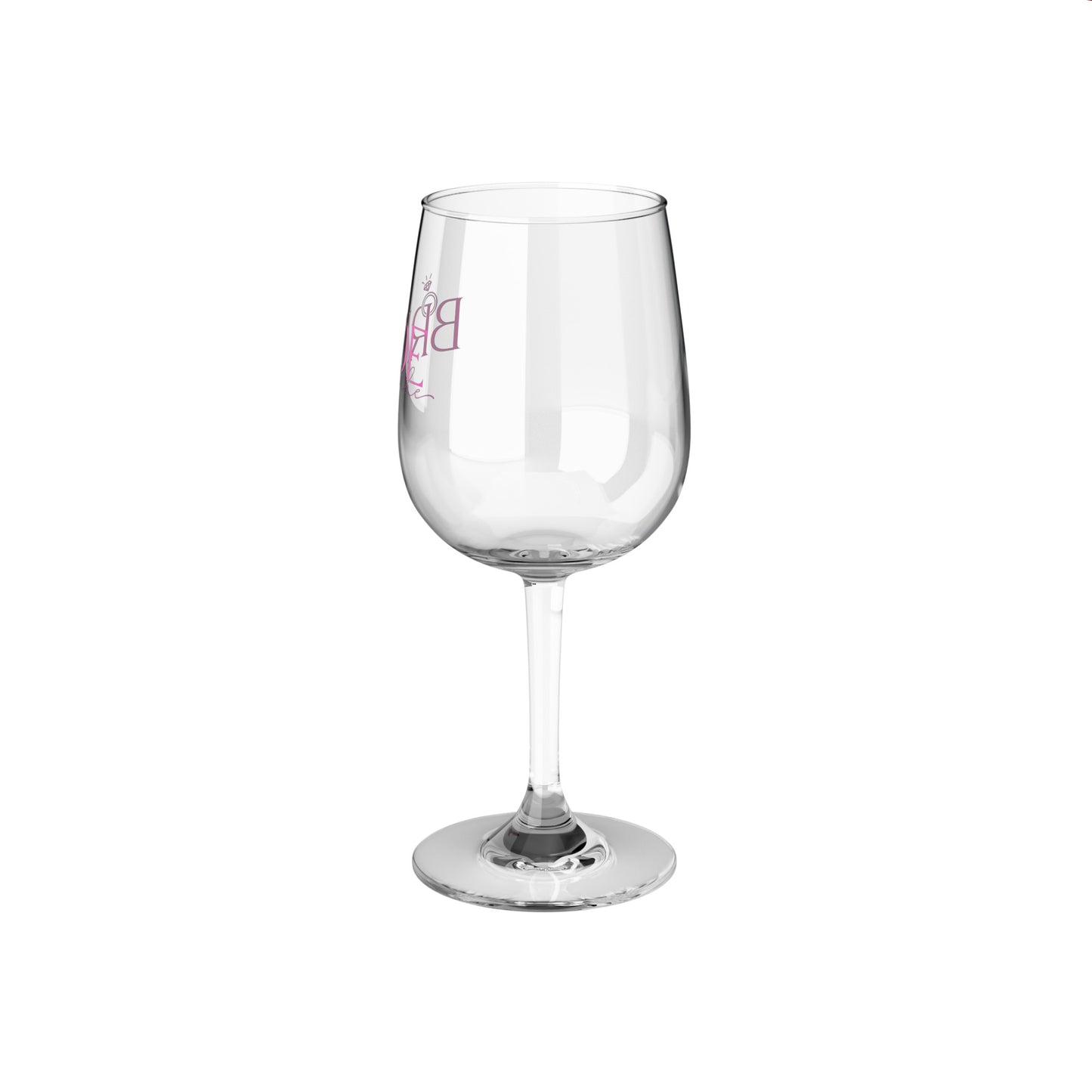 Pink Bride Wine Glass