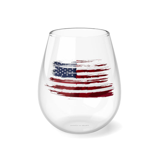 USA Stemless Wine Glass