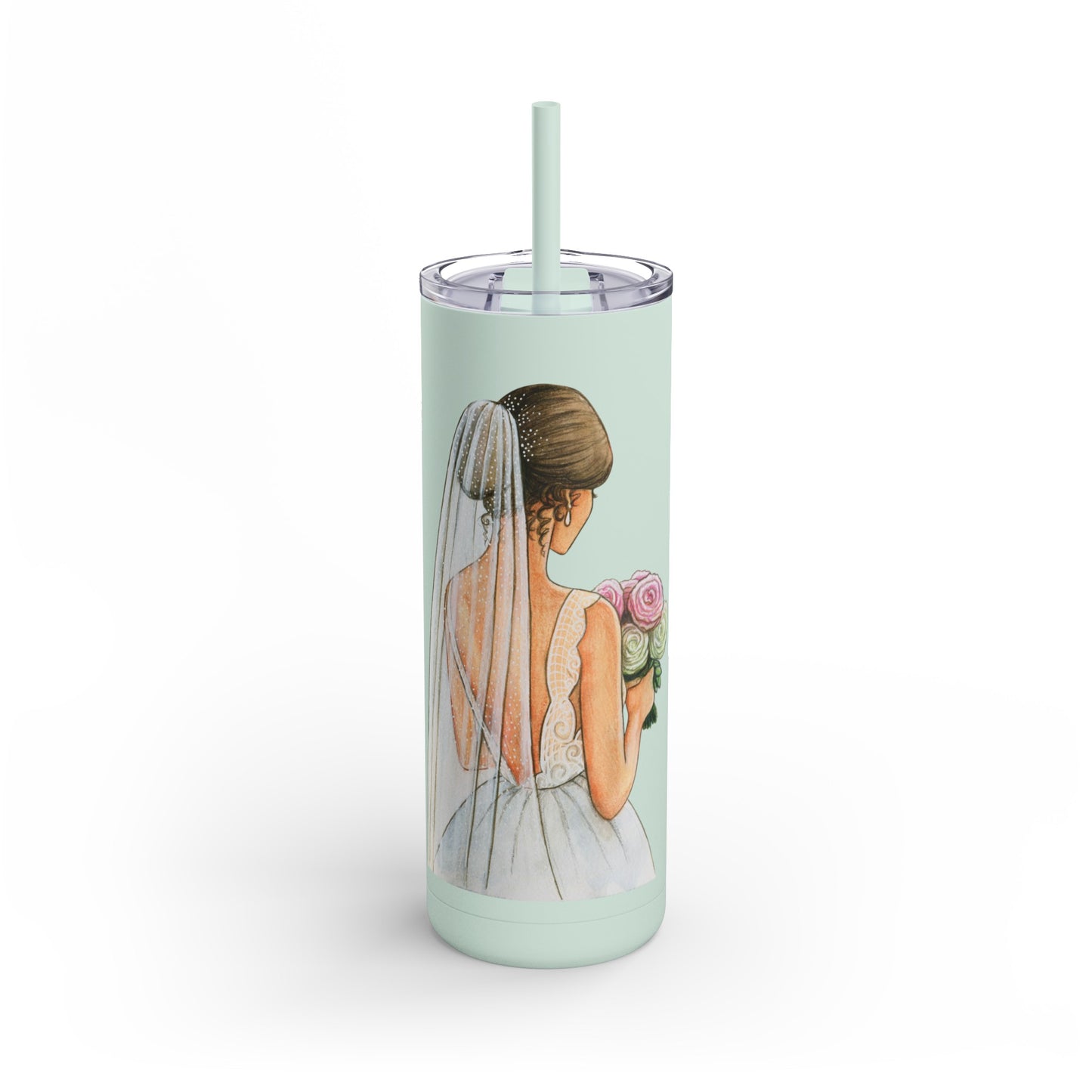 Beautiful Bride Skinny Tumbler