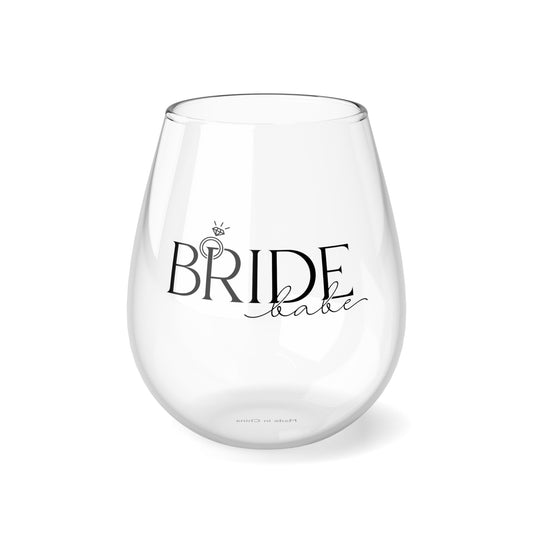 Bride Babe Stemless Wine Glass