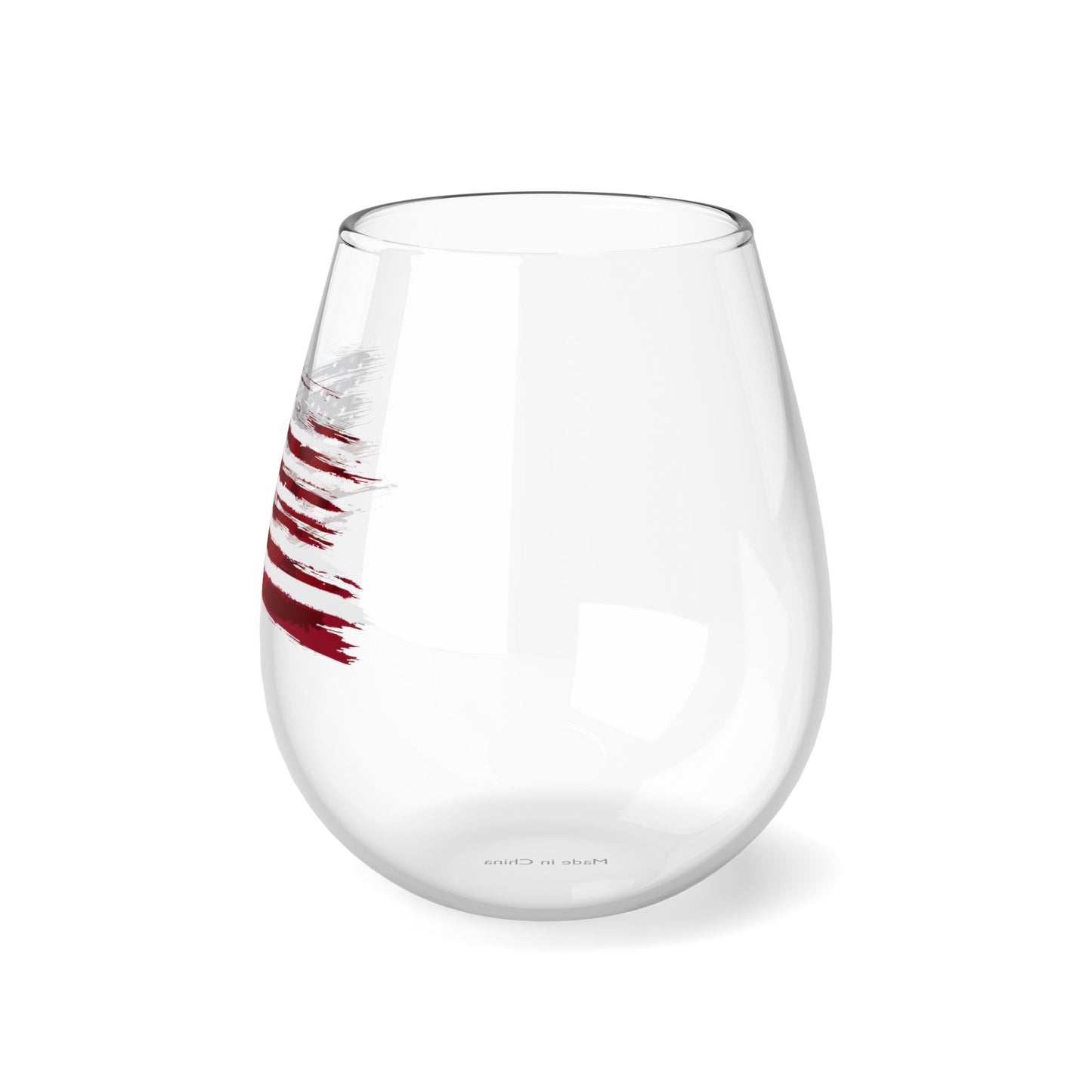 USA Stemless Wine Glass