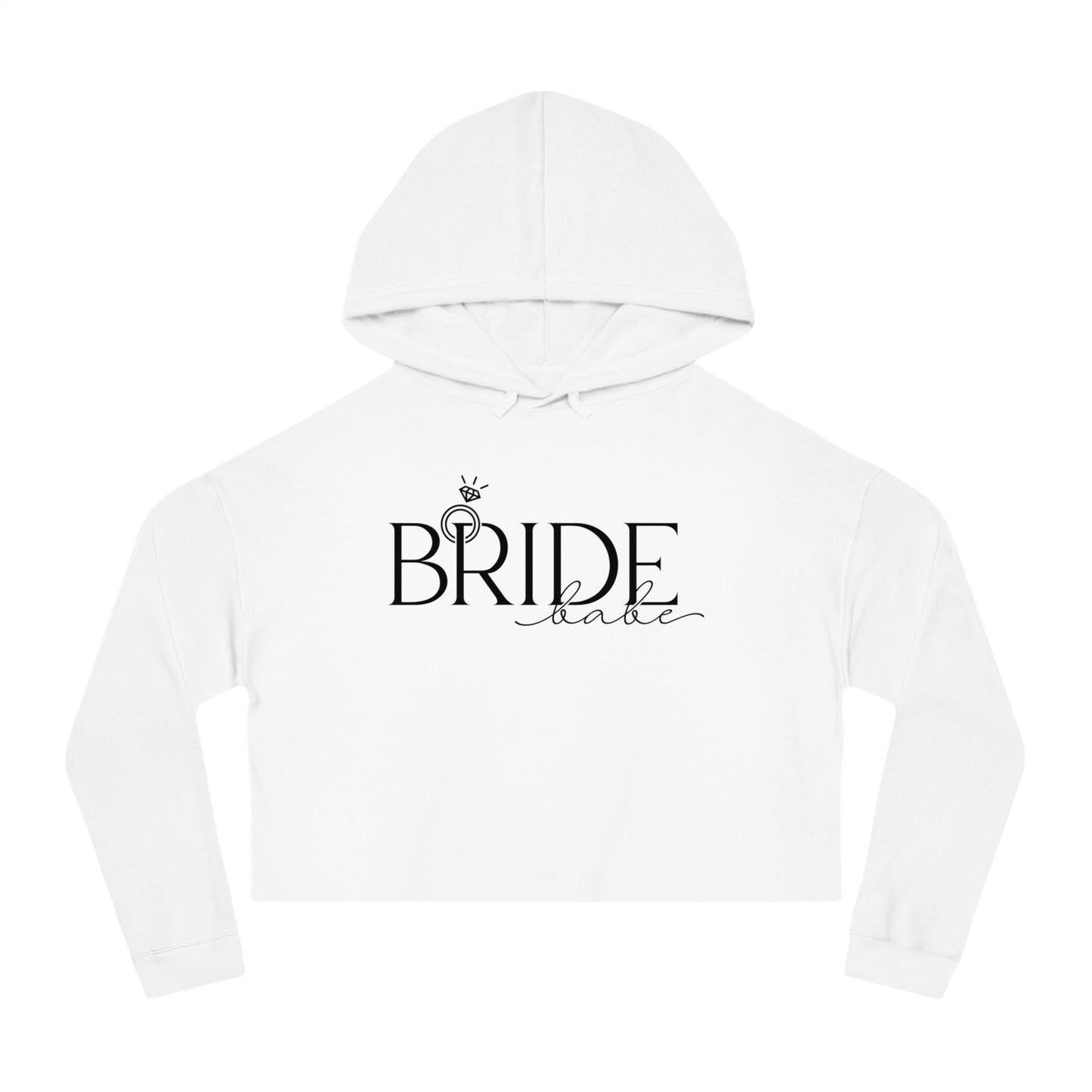 Bride Babe Cropped Hooded Sweatshirt