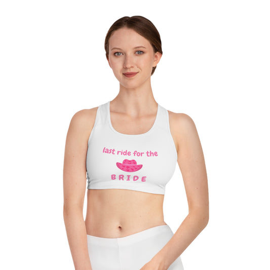 Last Ride for the Bride Sports Bra