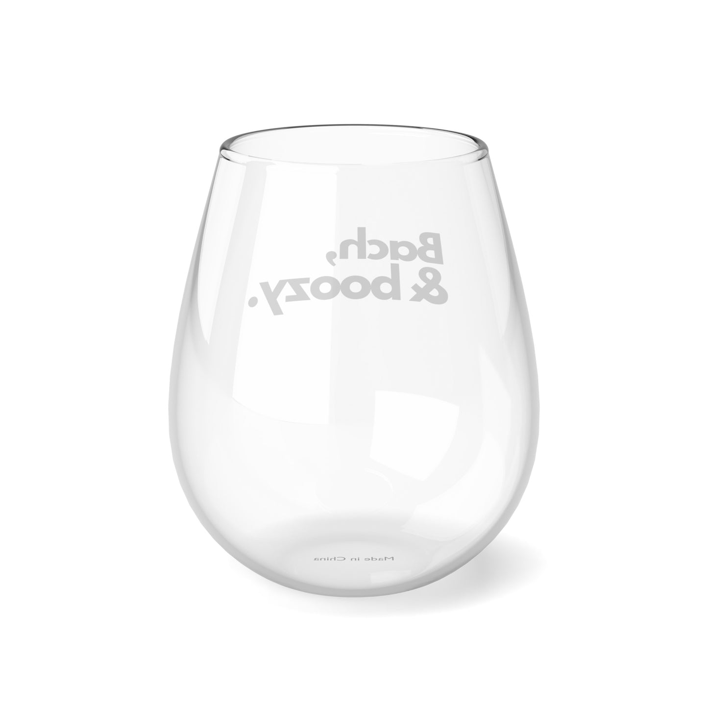 Bach & Boozy Wine Glass