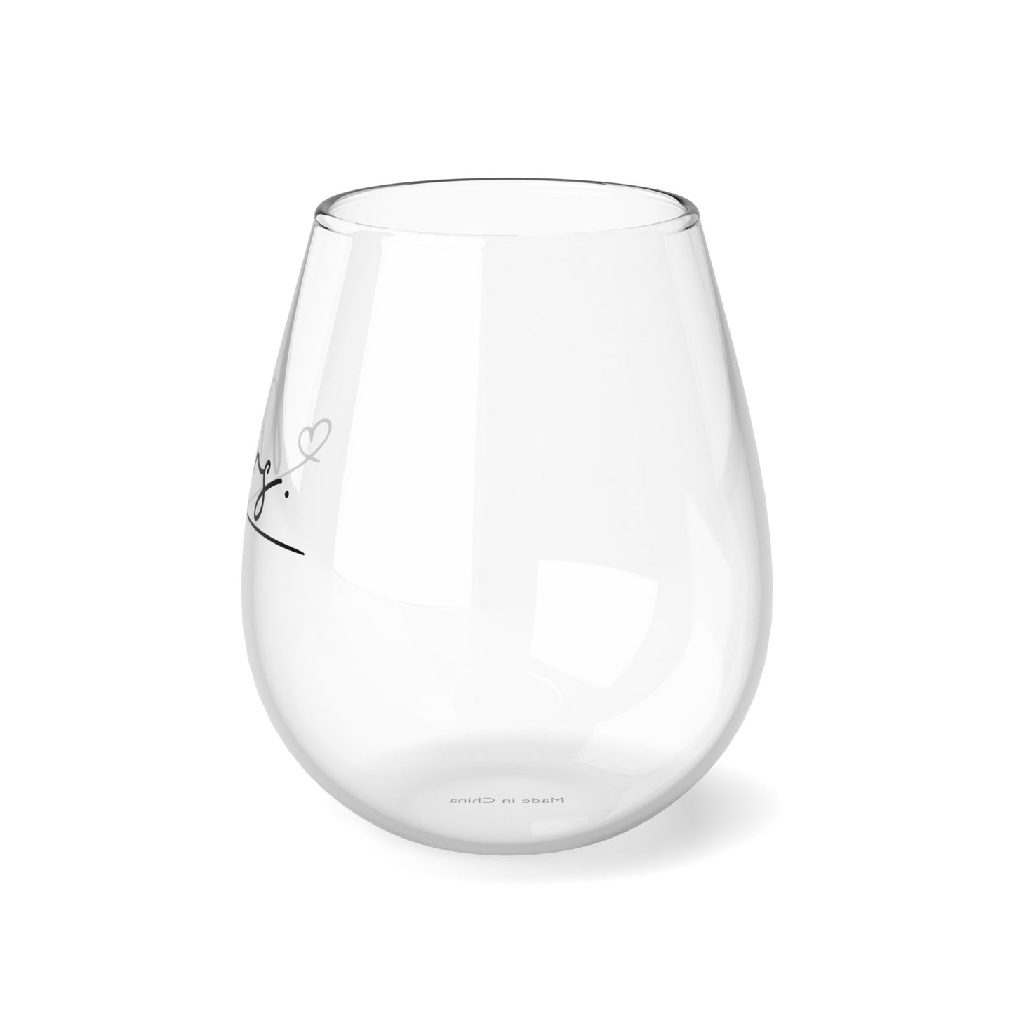 Mrs Stemless Wine Glass