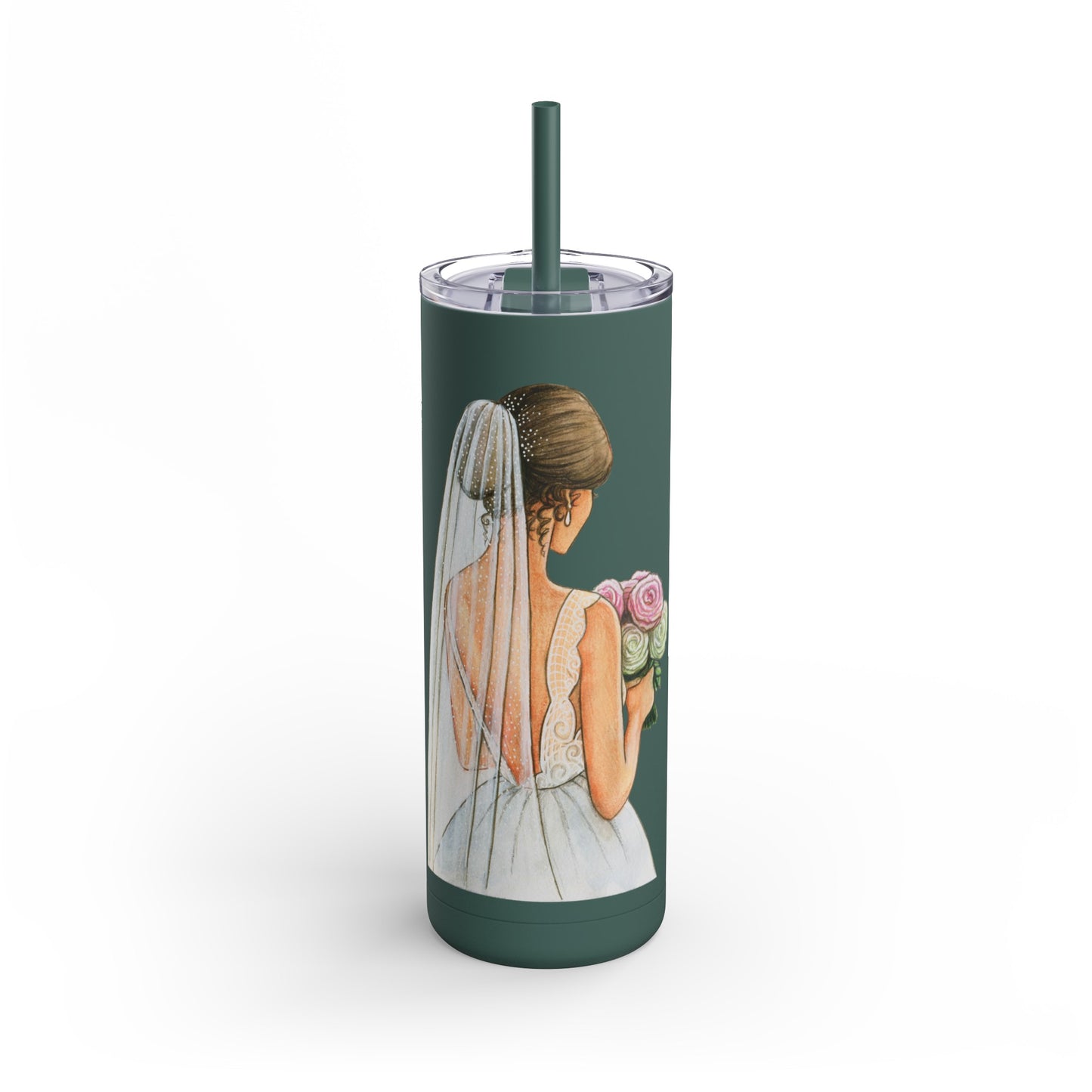 Beautiful Bride Skinny Tumbler