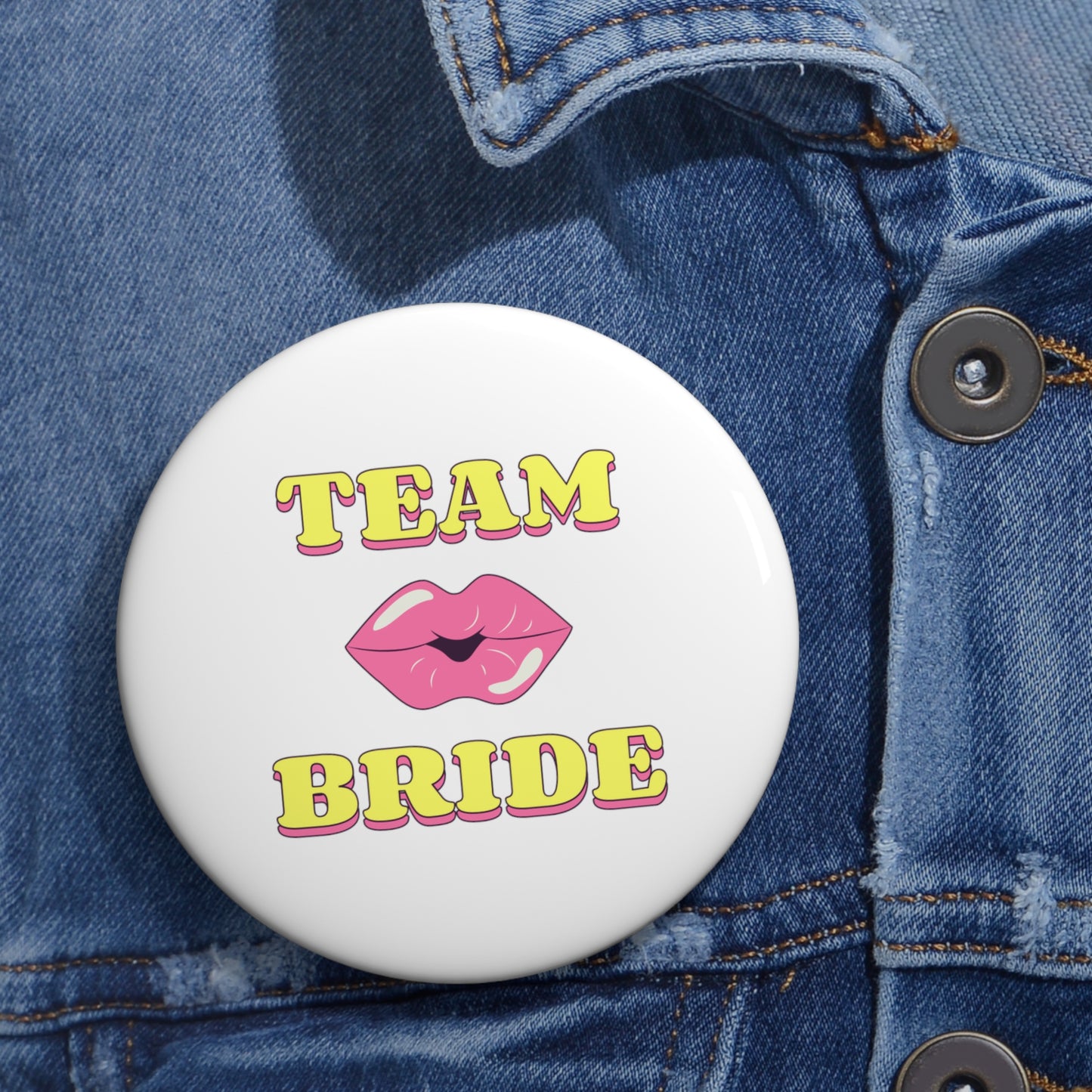 Team Bride Button Pins