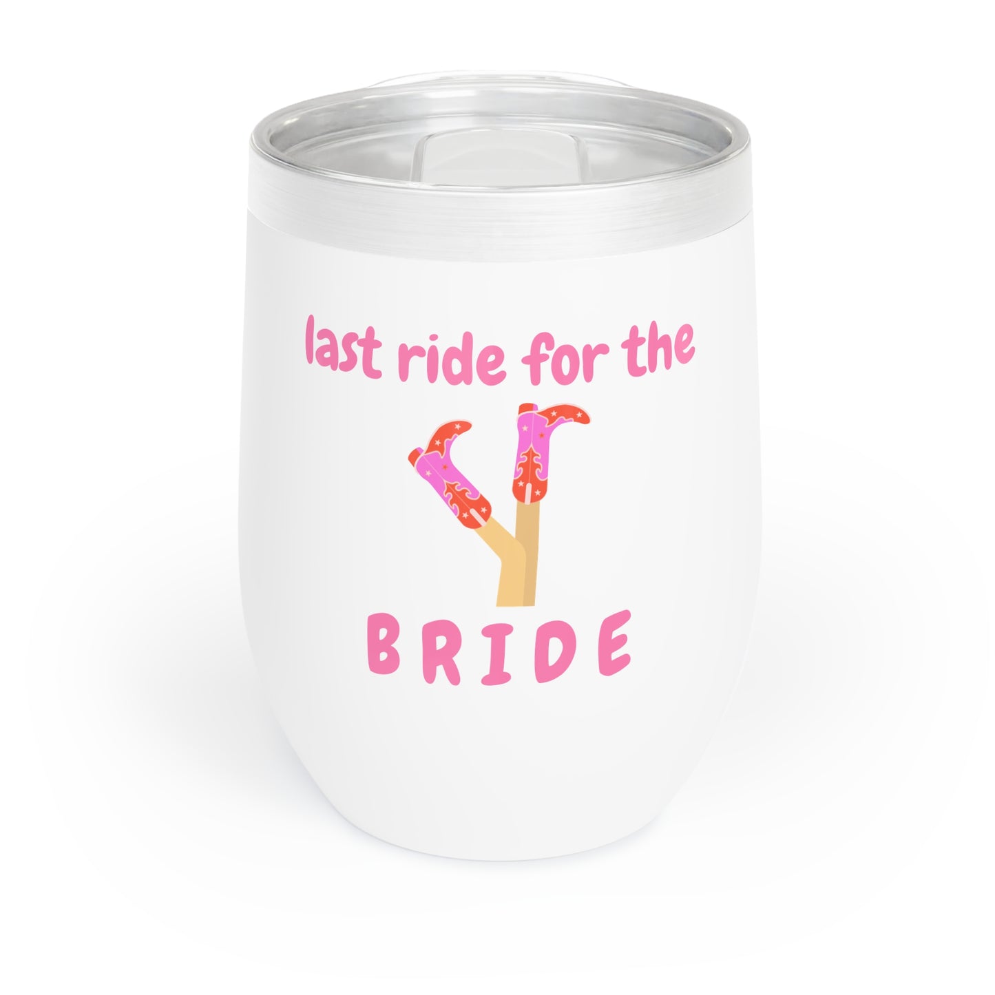 Last Ride for the Bride Wine Tumbler,