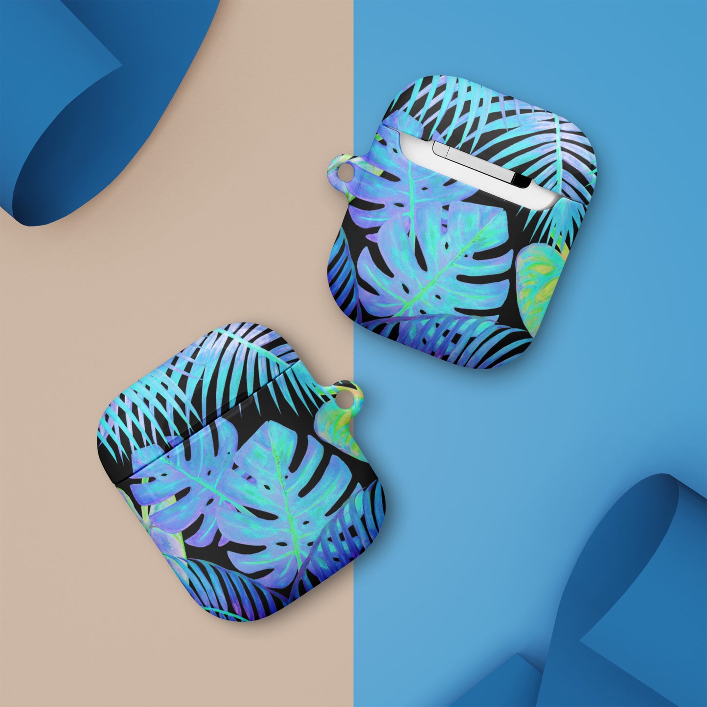 Neon Leaves AirPod Case