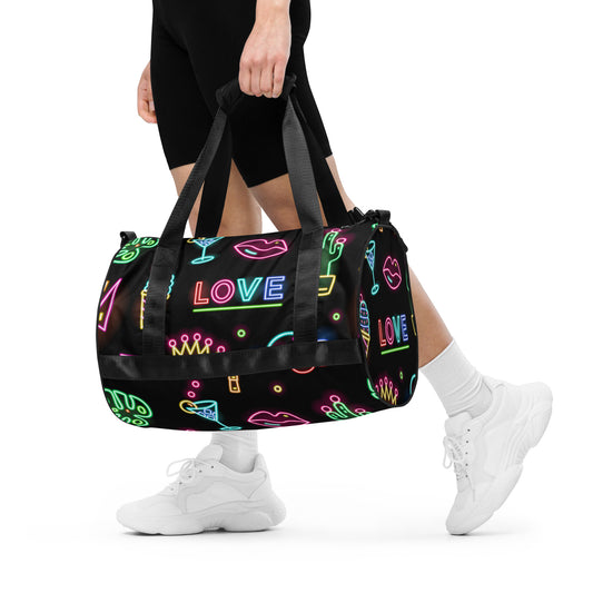 Black Neon Gym Bag