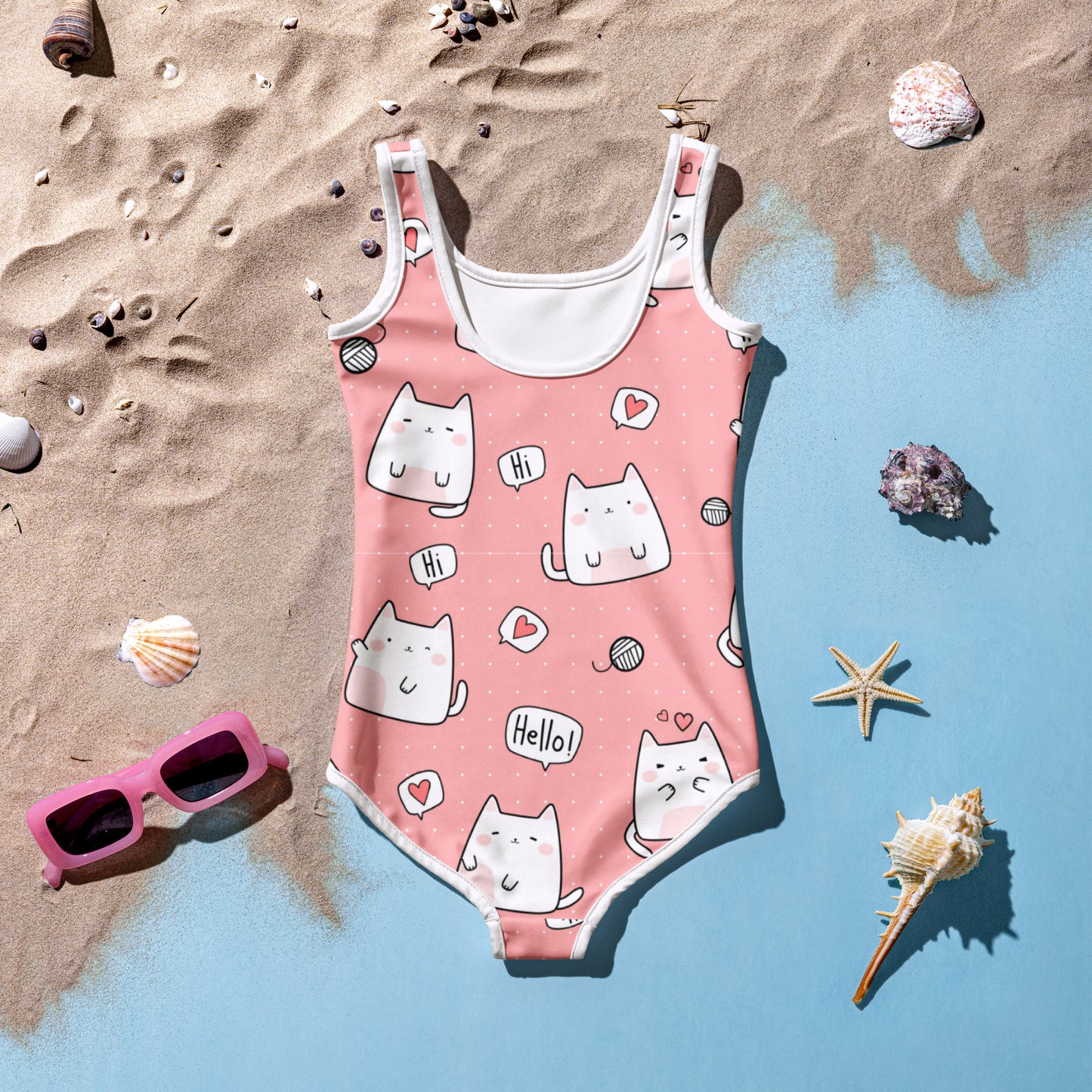 Kitten Kids Toddler Swimsuit