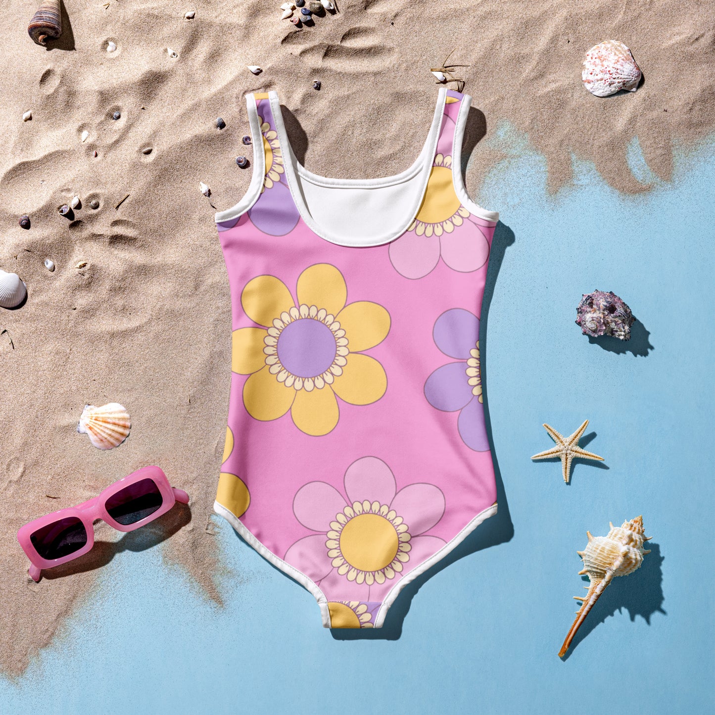 Hippie Floral Kids Swimsuit