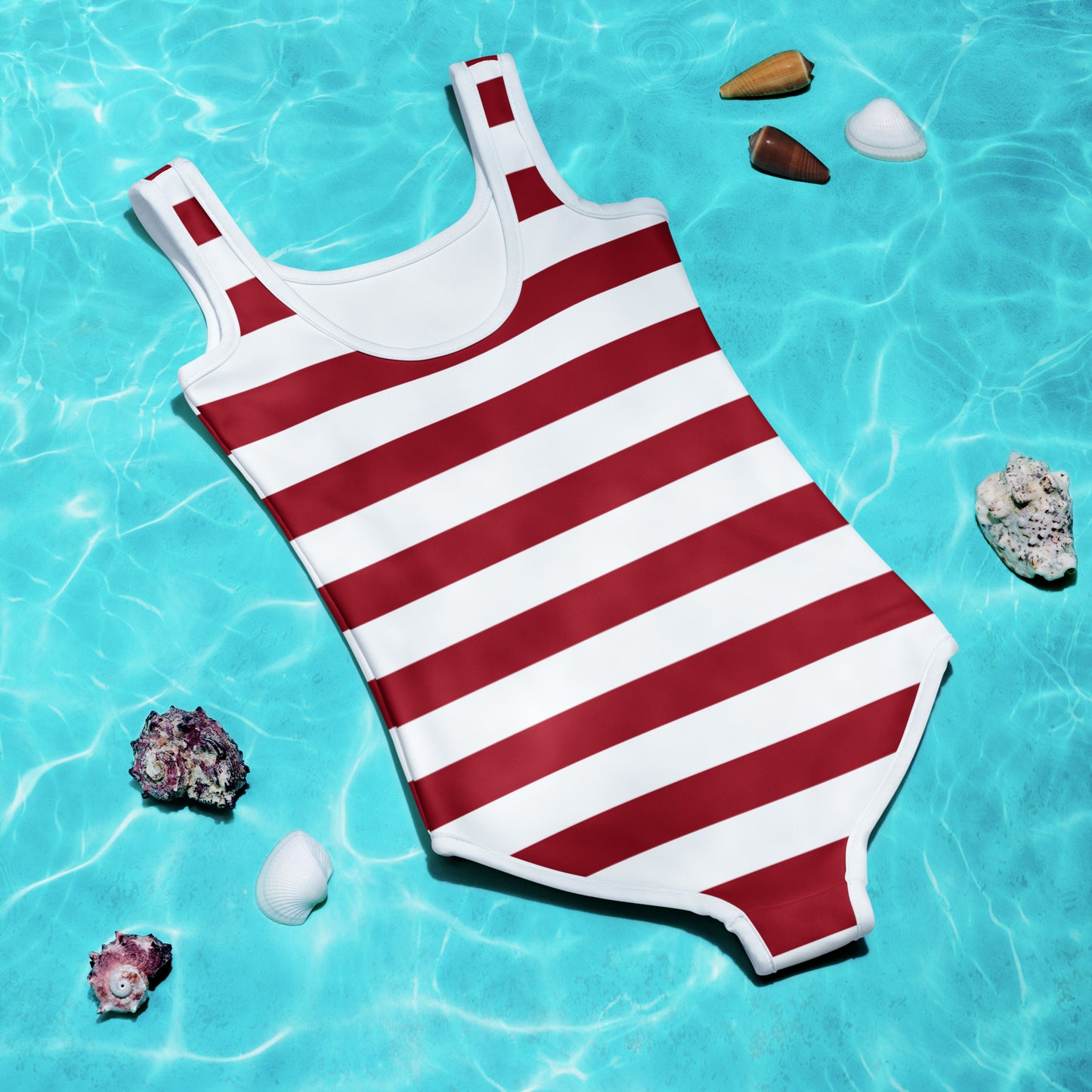 Red Stripe Kids Swimsuit