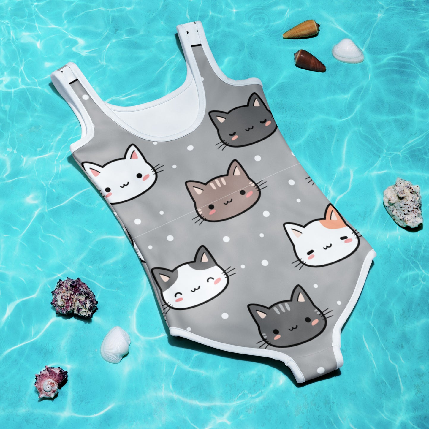 Kitten Kids and Toddler Swimsuit