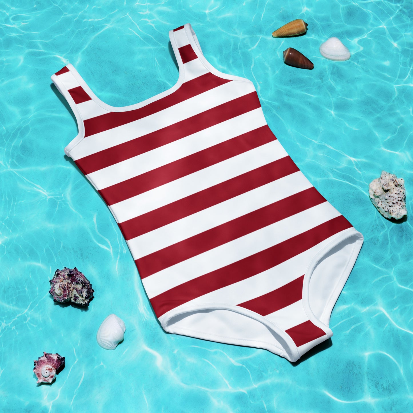 Red Stripe Kids Swimsuit