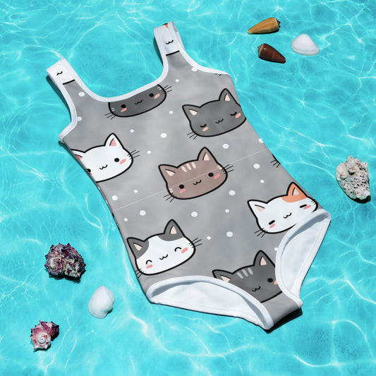 Kitten Kids and Toddler Swimsuit