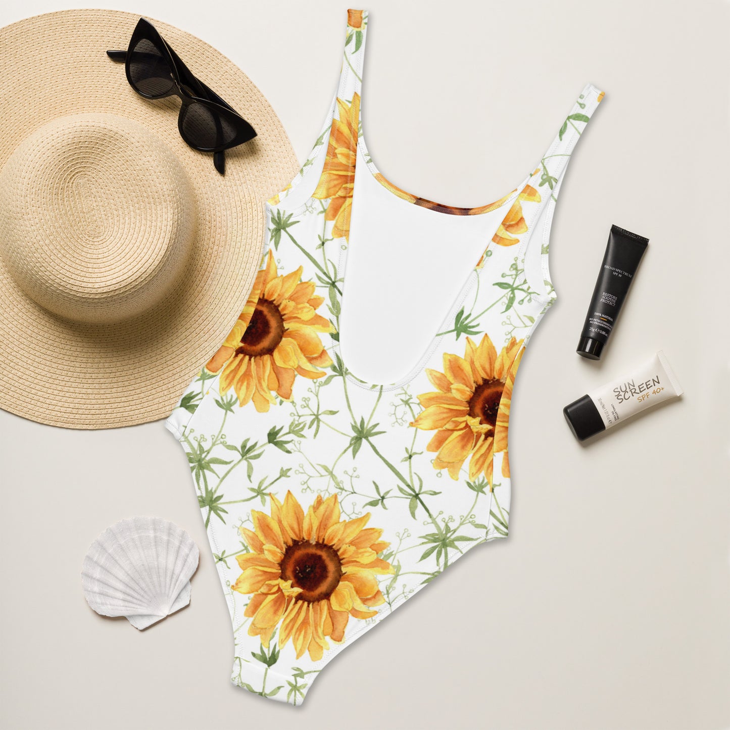 Sunflower One-Piece Swimsuit