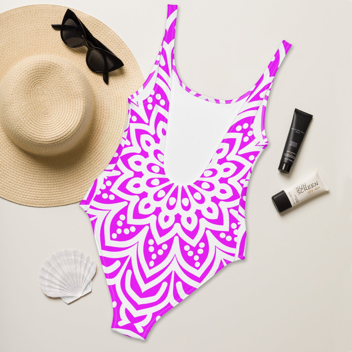 Neon Sunrise One-Piece Swimsuit