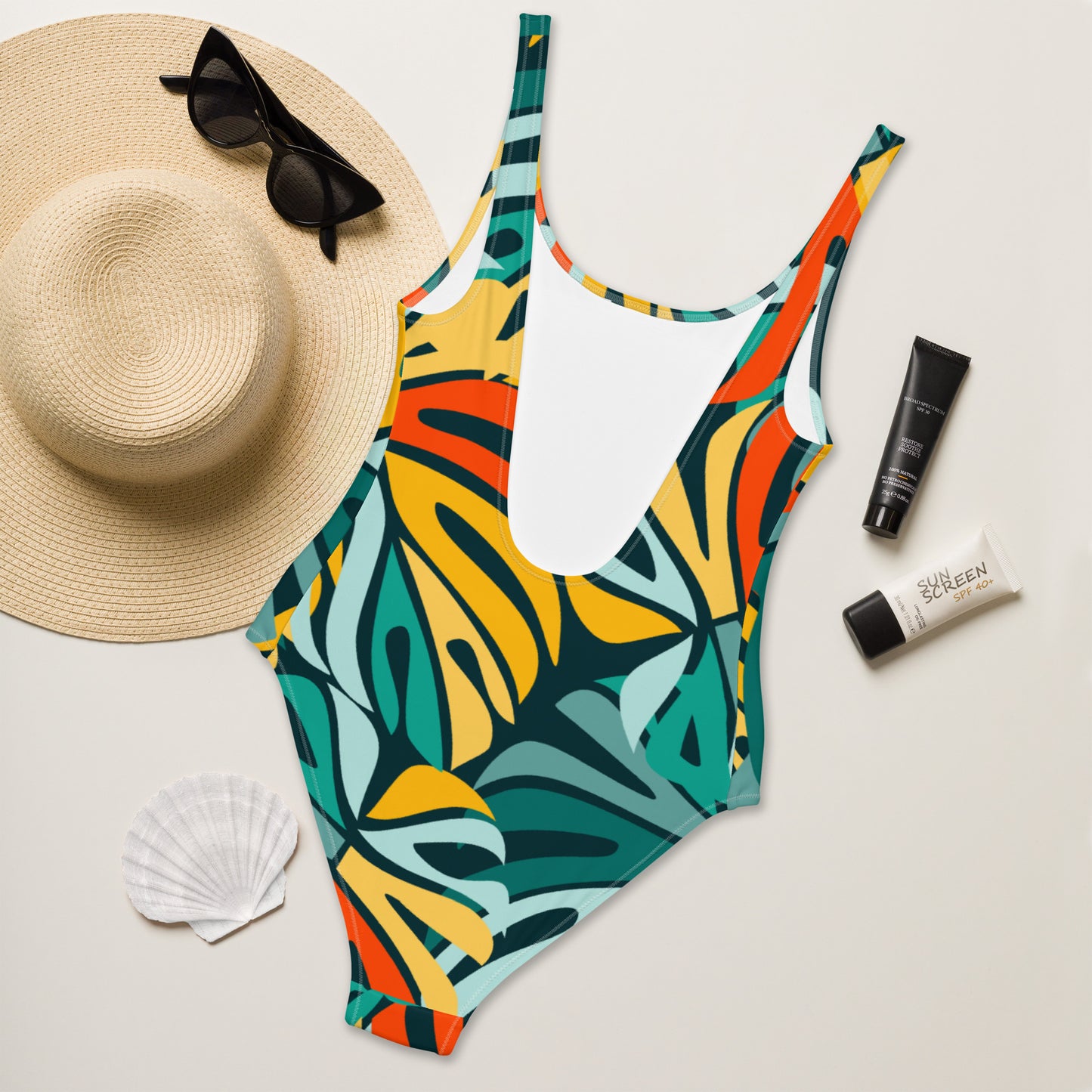 Tropical One-Piece Swimsuit