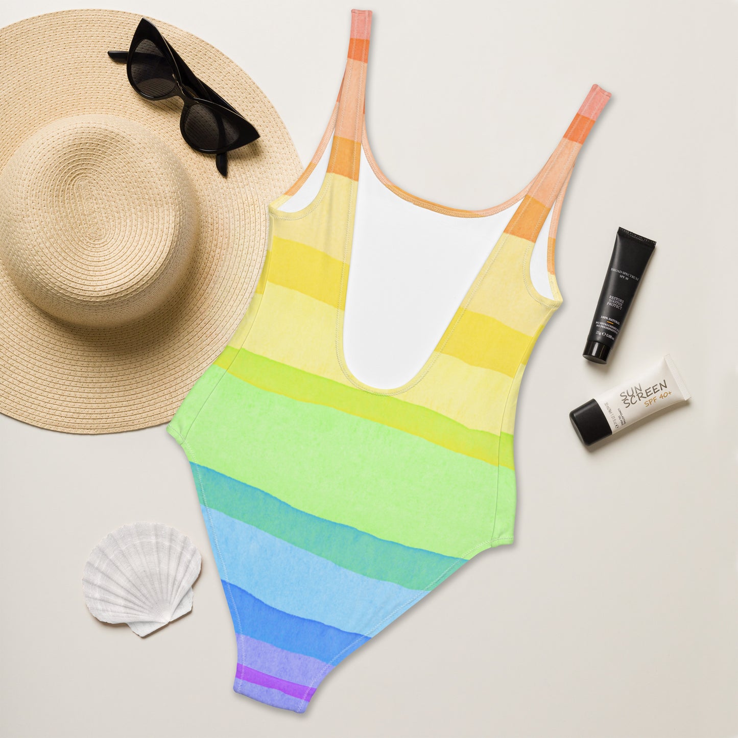 Rainbow One-Piece Swimsuit