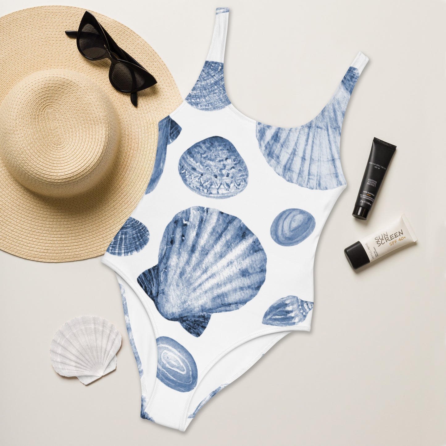 Seashell One-Piece Swimsuit