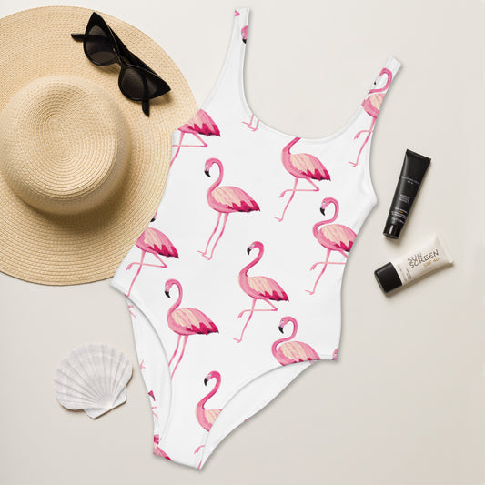 Flamingo One-Piece Swimsuit