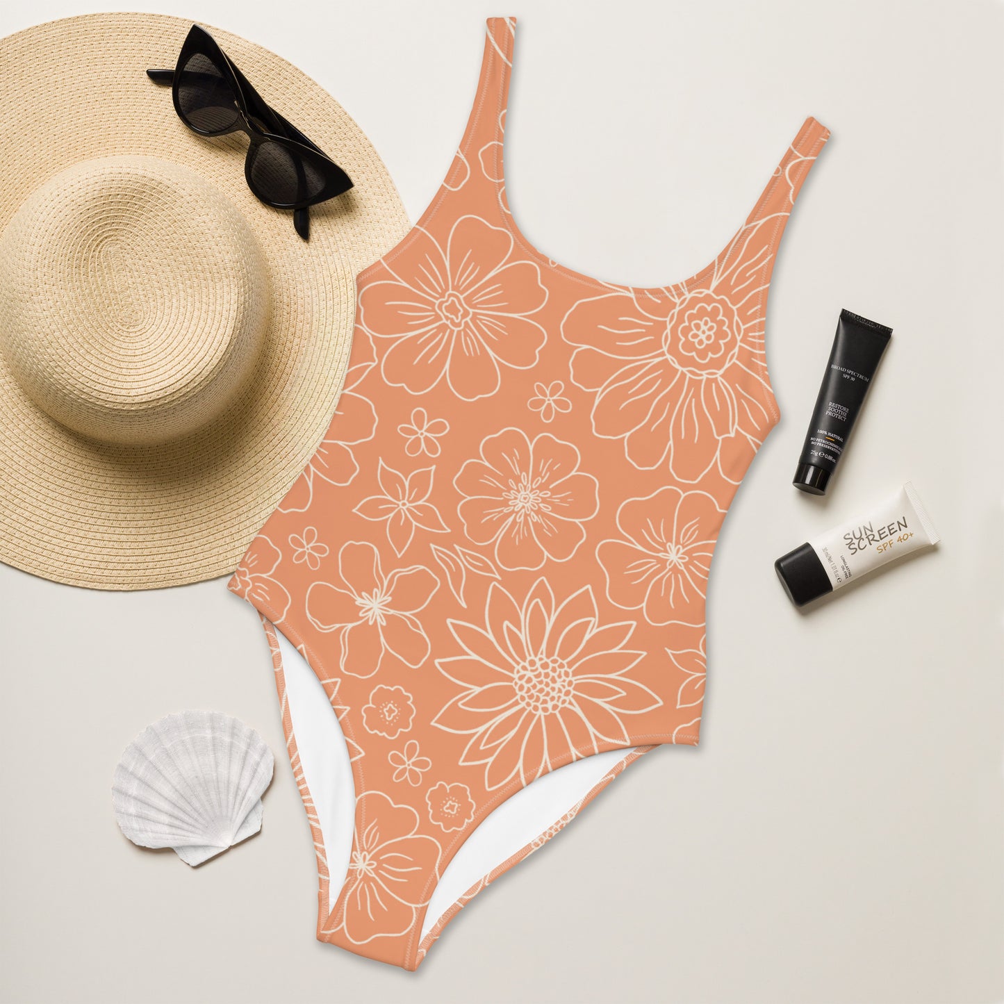 Floral One-Piece Swimsuit