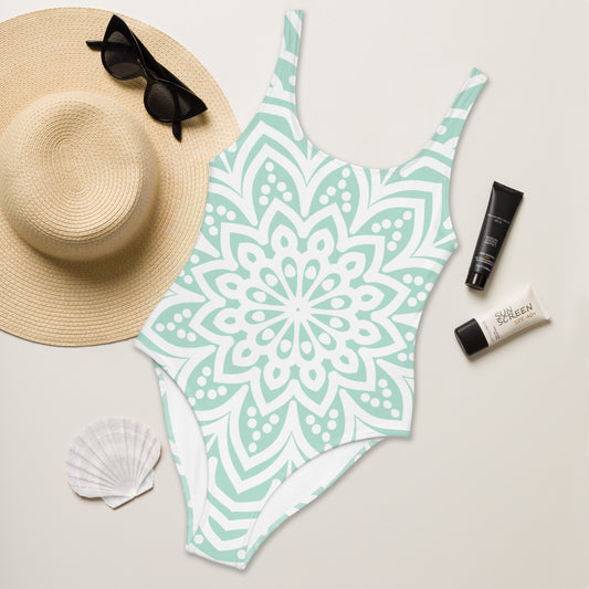 Teal Sunrise One-Piece Swimsuit