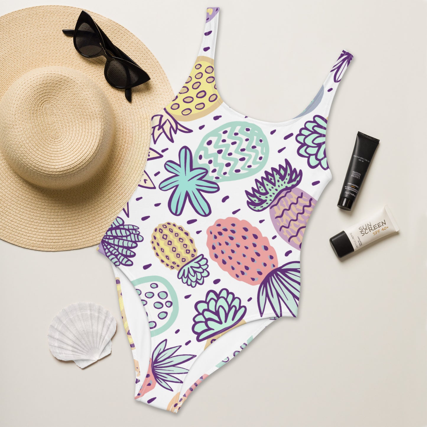 Pineapple One-Piece Swimsuit