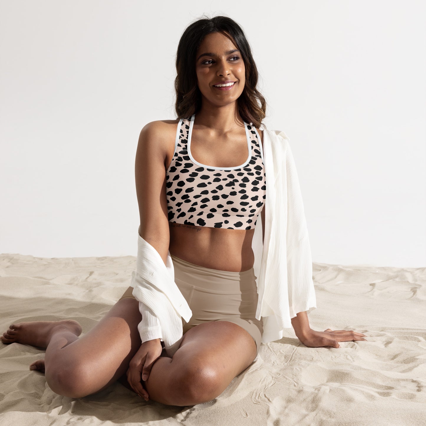 Leopard Padded Sports Bra