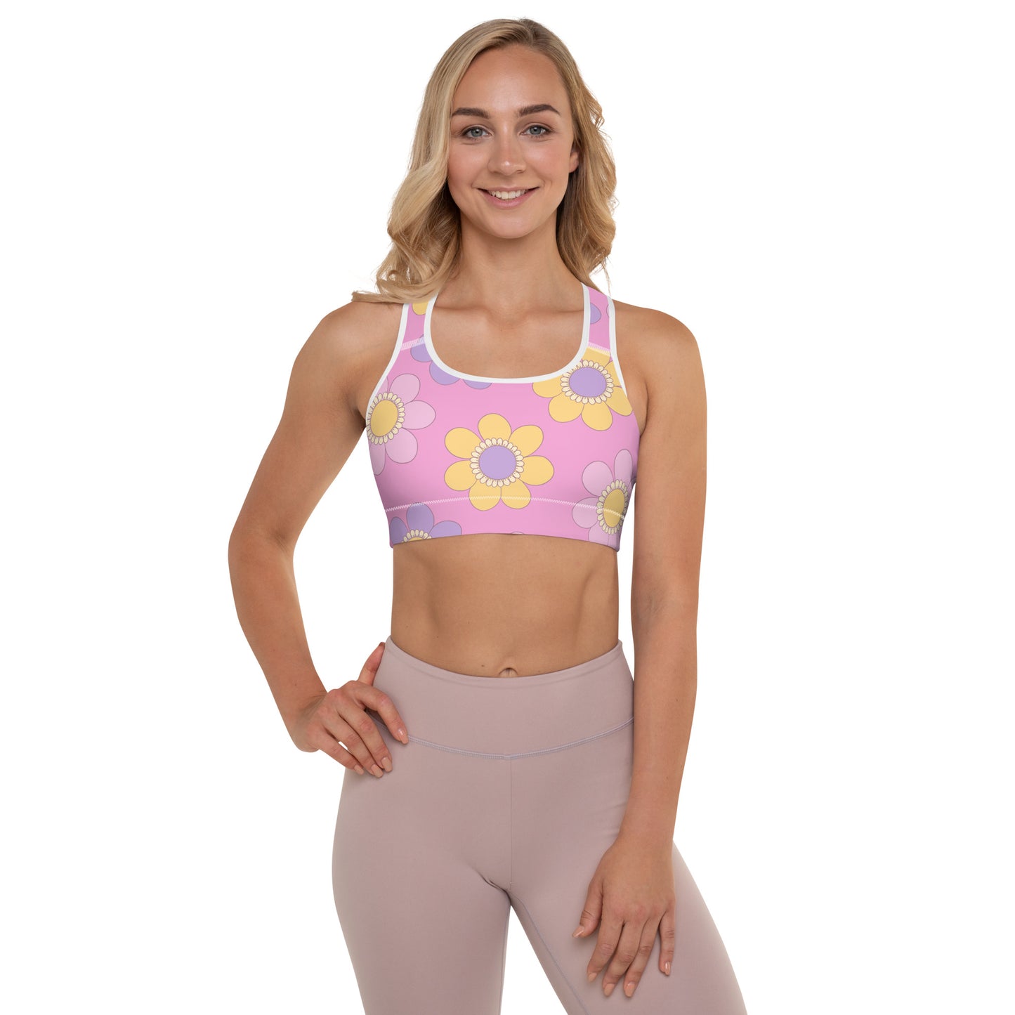 Floral Padded Sports Bra