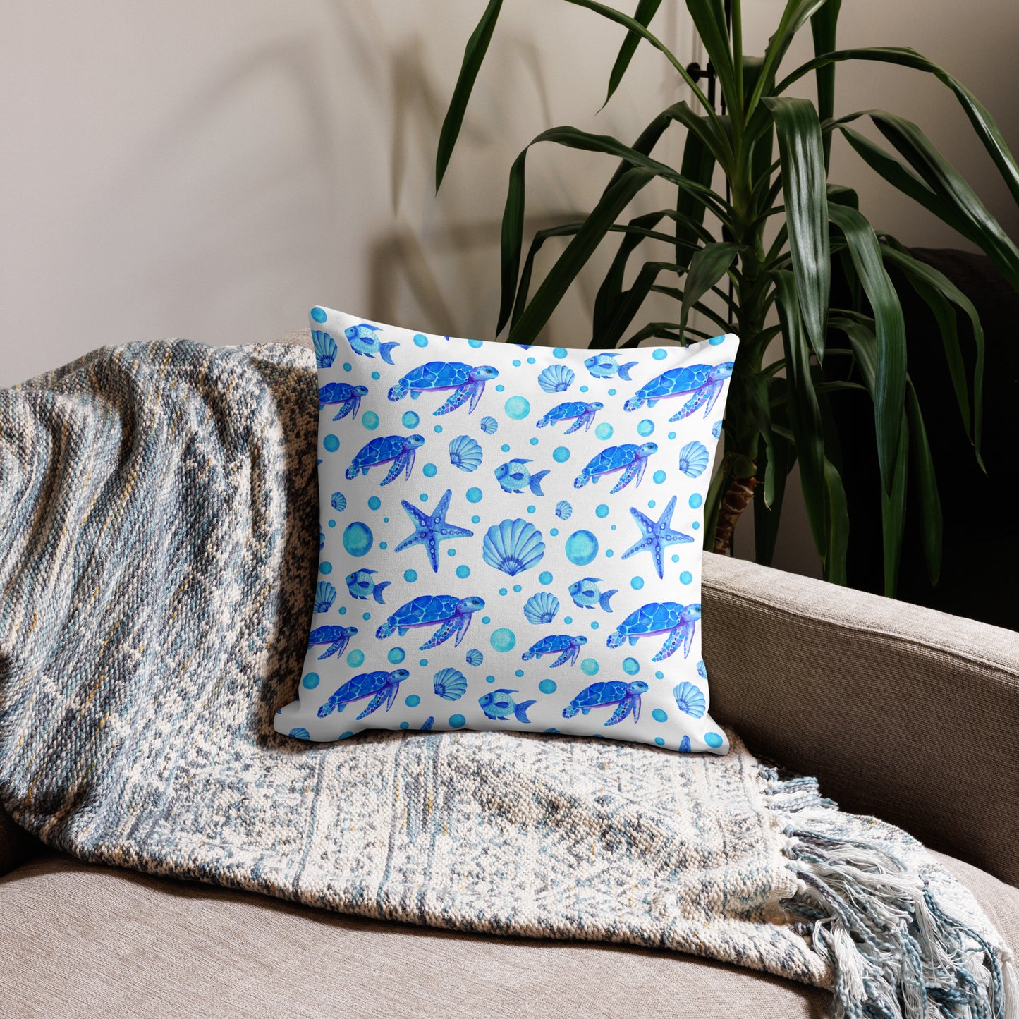 Coastal Throw Pillow