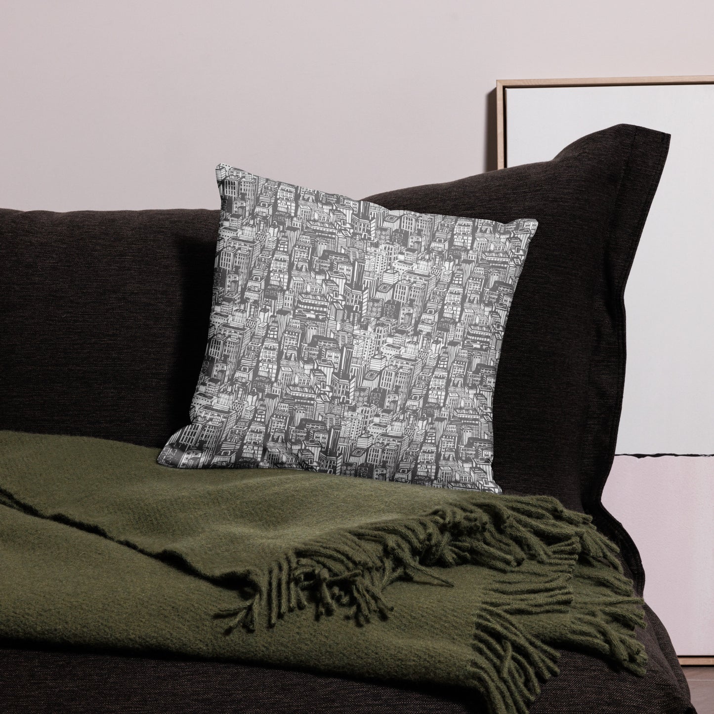 City Throw Pillow