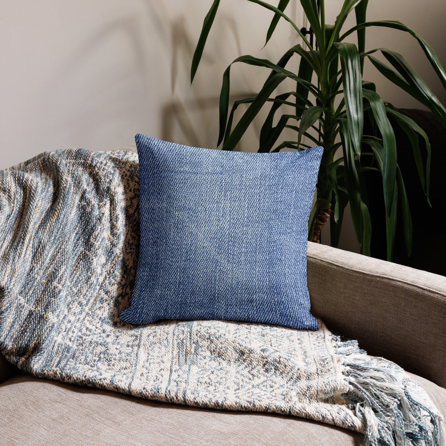 Denim Throw Pillow