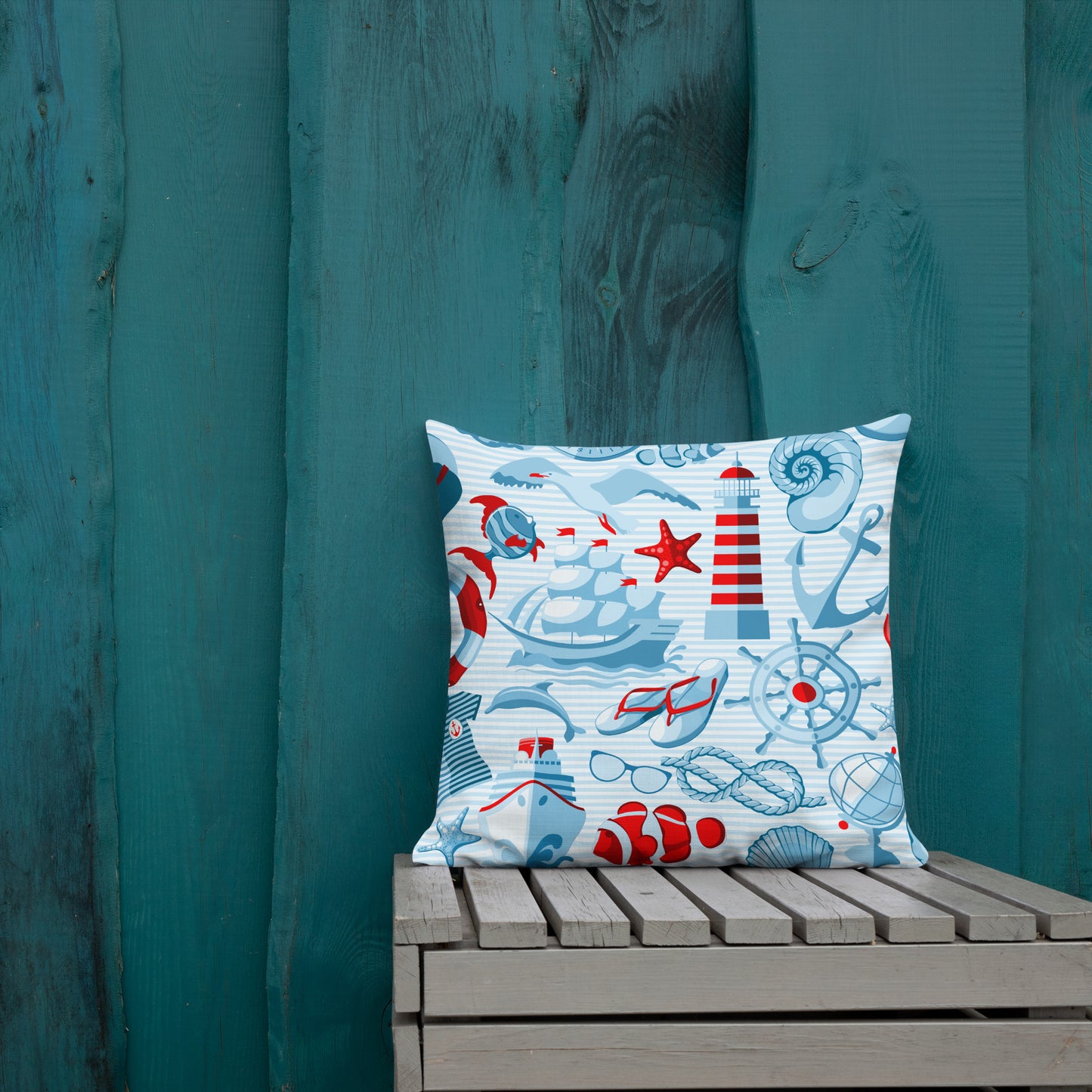 Coastal Throw Pillow